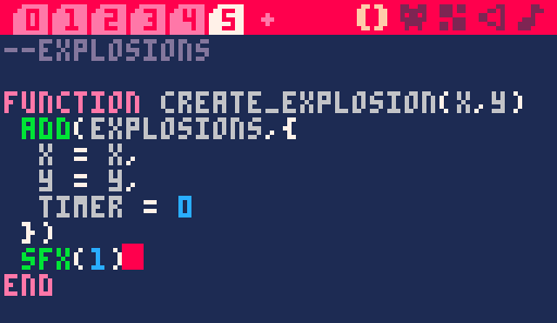 Create explosion